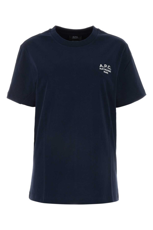 Midnight blue cotton t-shirt A.P.C. (COHBUM26388)