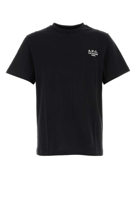 Black cotton t-shirt A.P.C. (COHBUM26388)