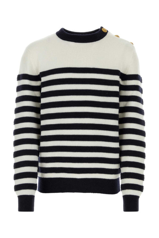 Embroidered cashmere sweater BALMAIN (DH1KD010KG88)