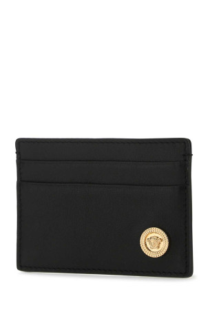 Black leather card holder VERSACE (DPN24671A03190)