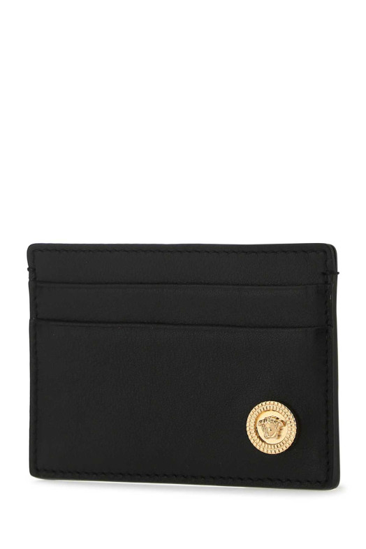 Black leather card holder VERSACE (DPN24671A03190)