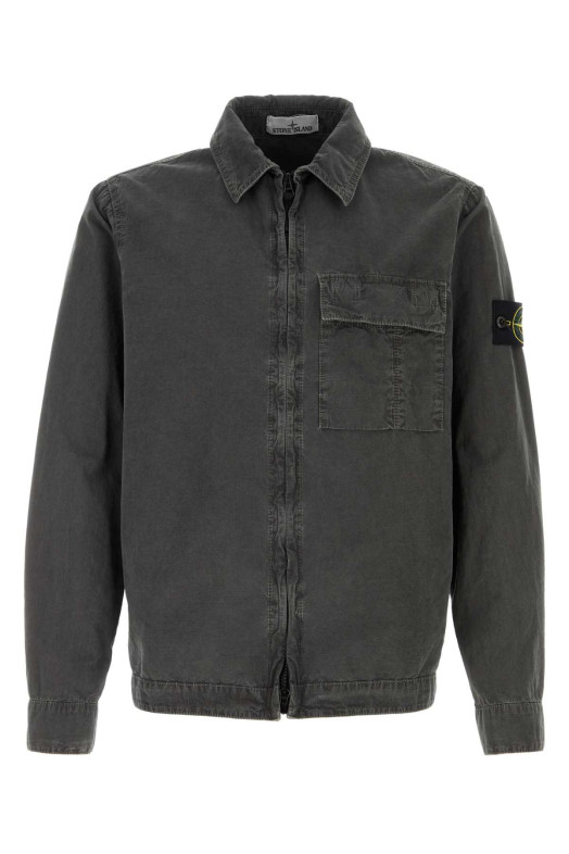 Charcoal cotton shirt STONE ISLAND (L1S151200008S00WN)