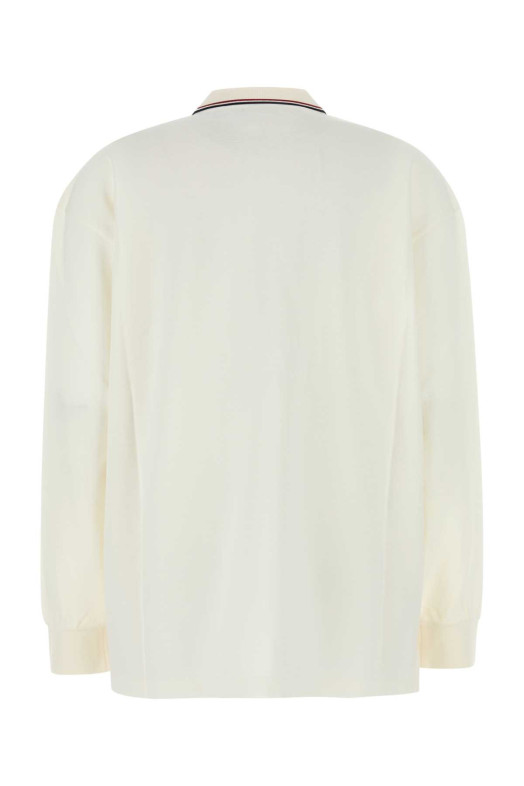 White piquet polo shirt MIU MIU (MJL019SEM11612)