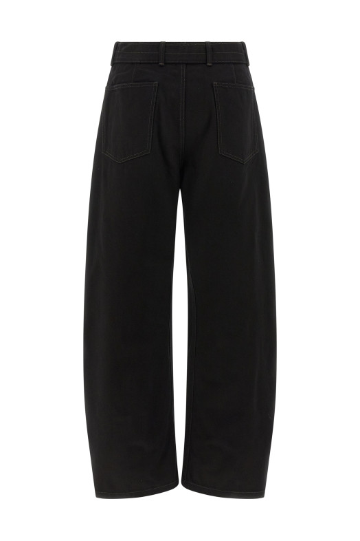 'Twisted Belted' jeans Black