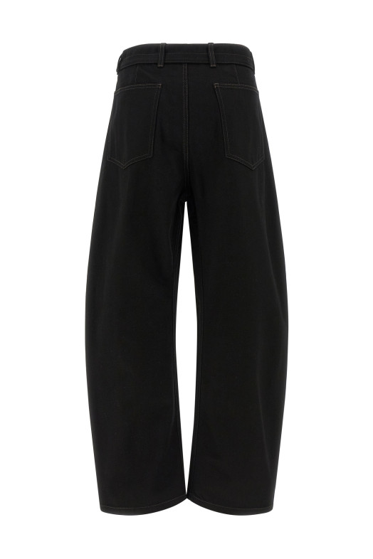 'Twisted Belted' jeans Black