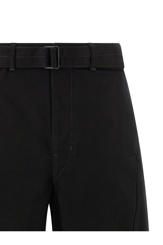 'Twisted Belted' jeans Black