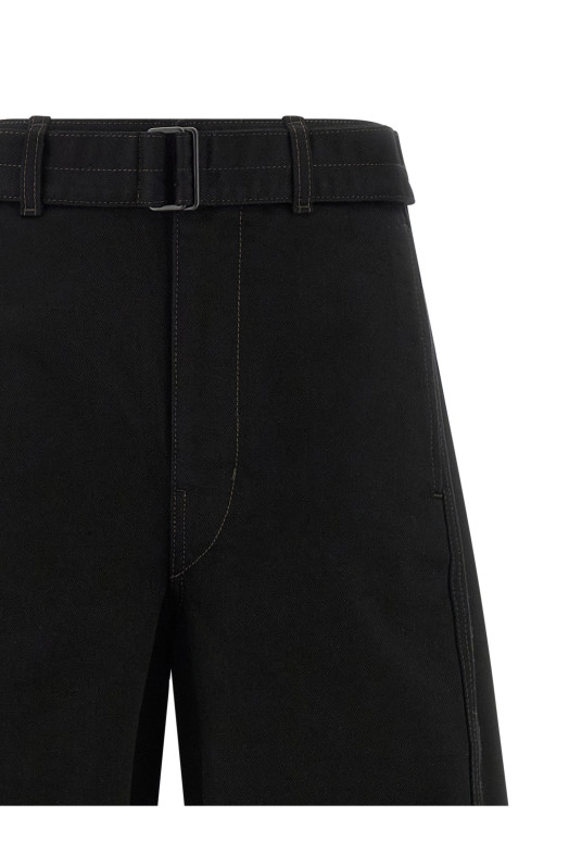 'Twisted Belted' jeans Black