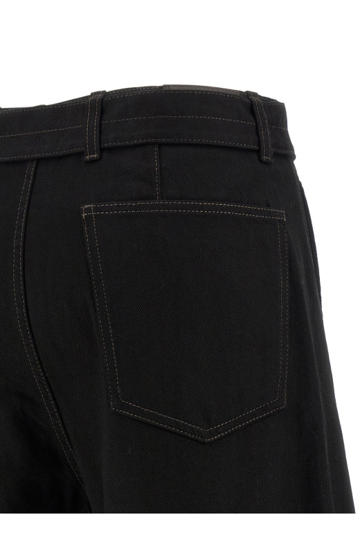 'Twisted Belted' jeans Black