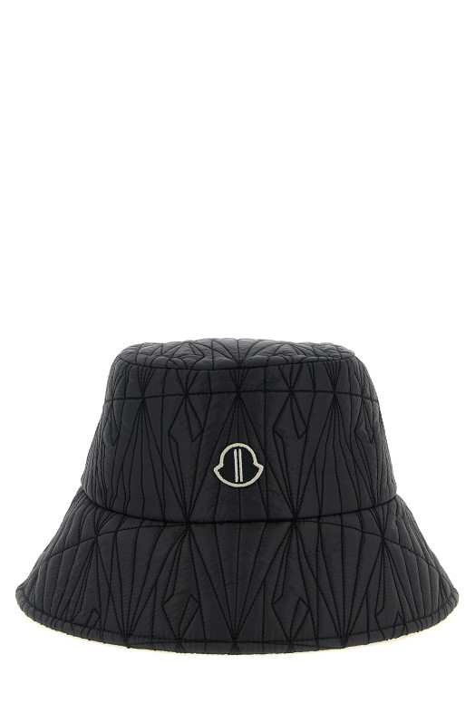 Bucket hat Moncler + Rick Owens Black
