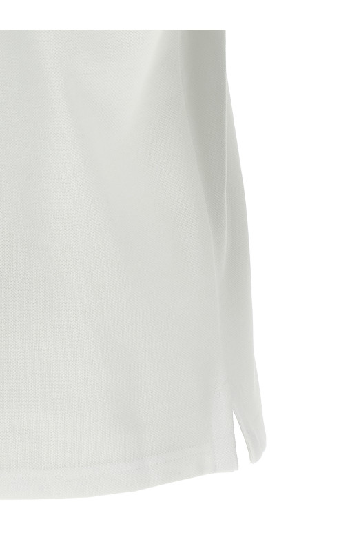 Tricolor detail polo shirt White