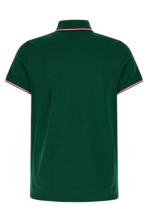 Tricolor detail polo shirt Green