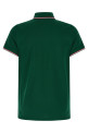 Tricolor detail polo shirt Green