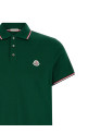 Tricolor detail polo shirt Green