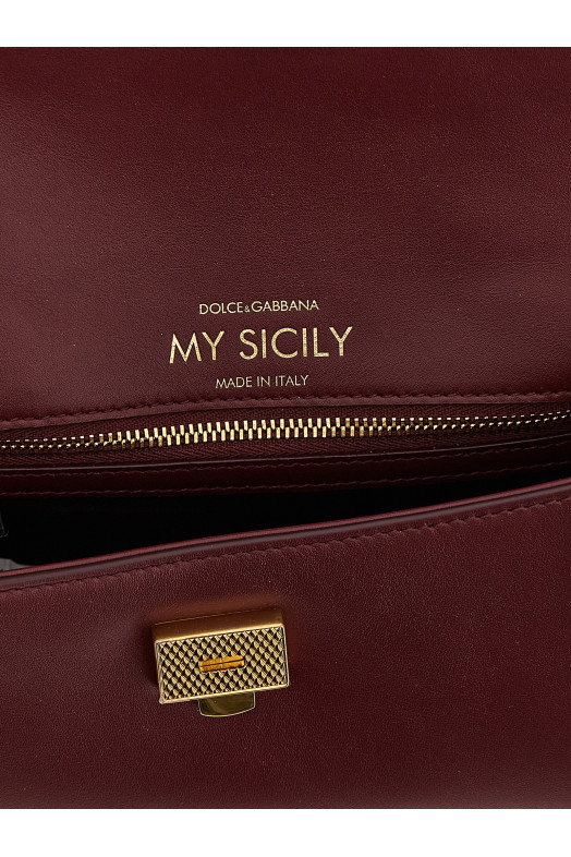 'My Sicily' mini handbag Bordeaux