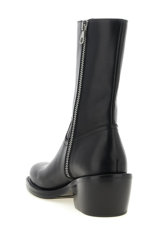 Leather ankle boots Black