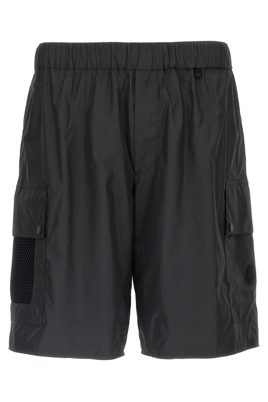 Ripstop bermuda shorts Black