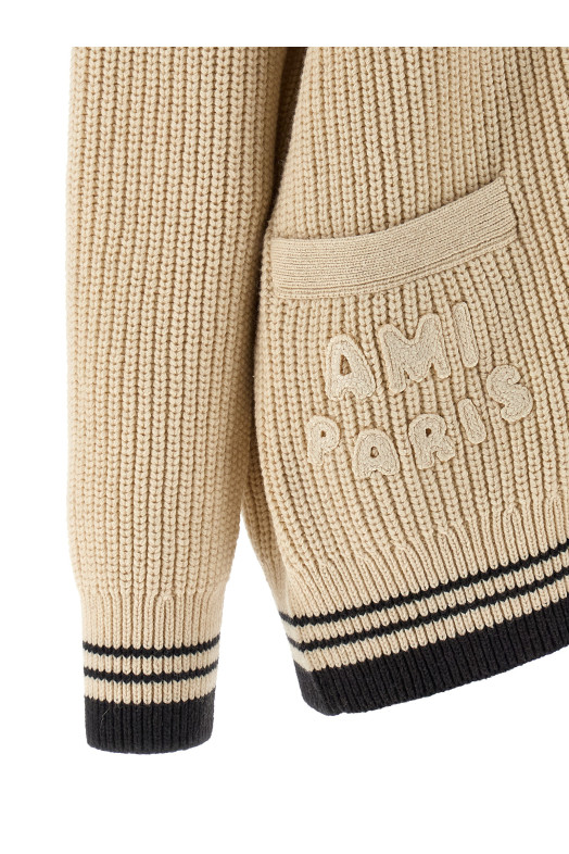 'College' cardigan Beige