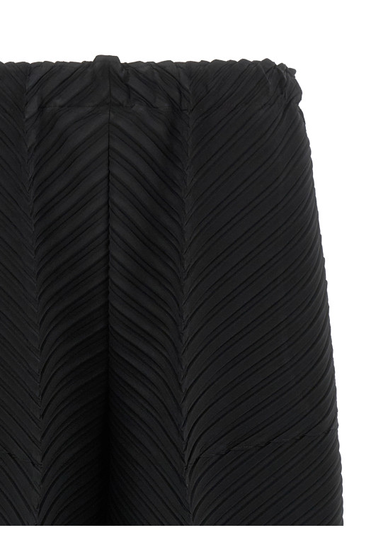 'Plaster Pleats Solid' pants Black