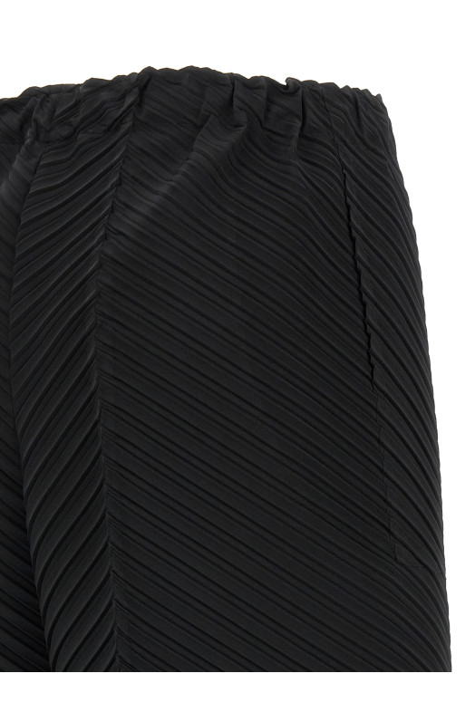 'Plaster Pleats Solid' pants Black