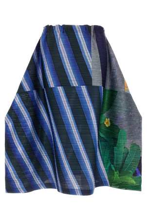 'City Collage' skirt Blue