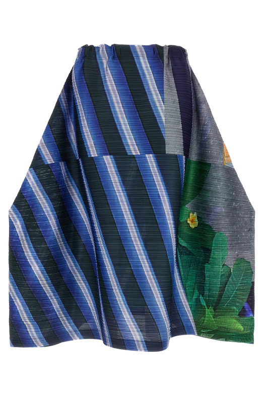 'City Collage' skirt Blue