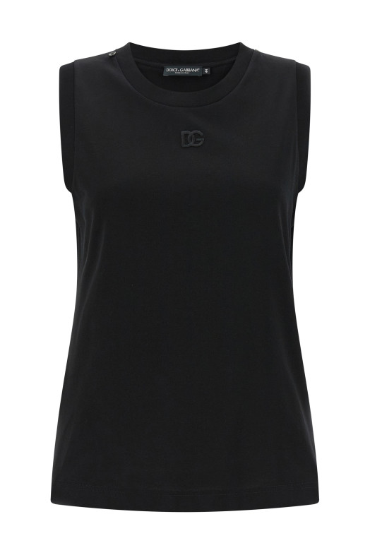 T-shirt with scarf Black