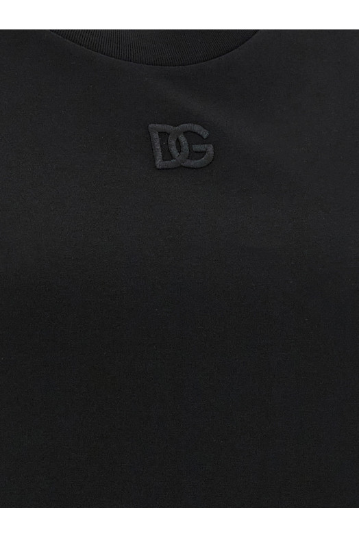 T-shirt with scarf Black