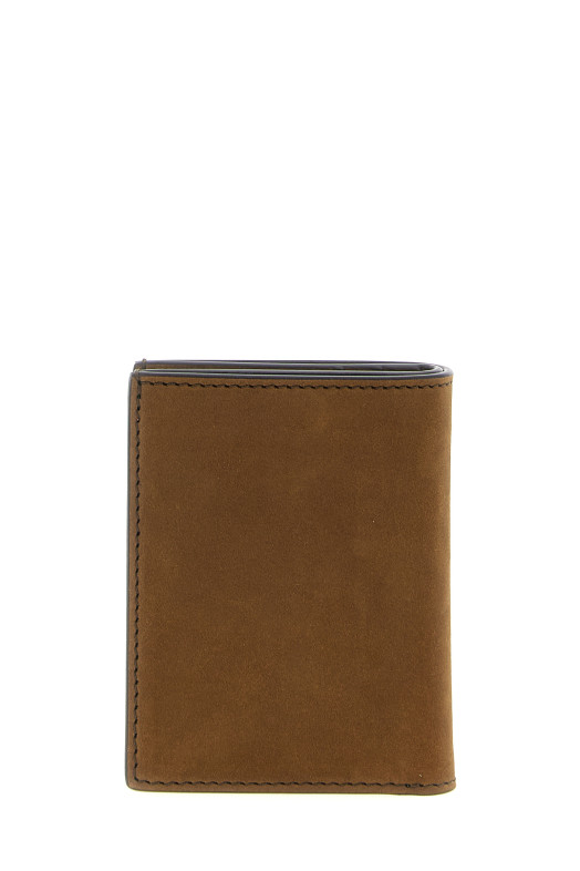'T Line' card holder Brown