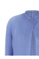 'Wooly Pleats-66' cardigan BLUE