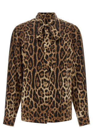 'Leopardo' shirt Brown