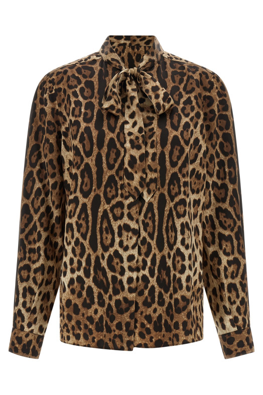 'Leopardo' shirt Brown