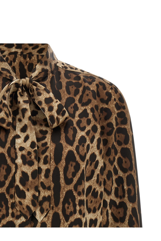 'Leopardo' shirt Brown