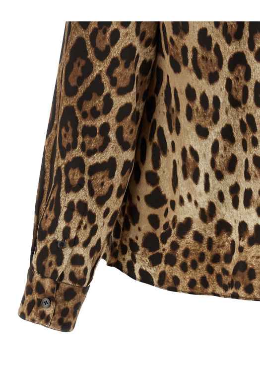 'Leopardo' shirt Brown