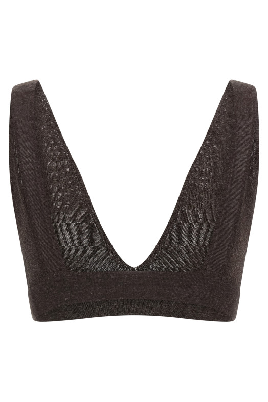 'Baby Girl' bra Brown