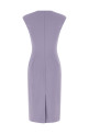 Heart-shaped neckline dress Purple