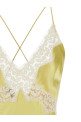 Satin and lace top Yellow