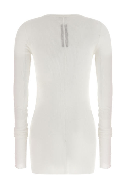 'Rib LS T' T-shirt White