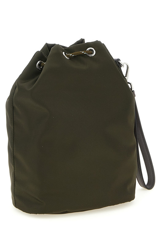 Re-Nylon bucket bag Green