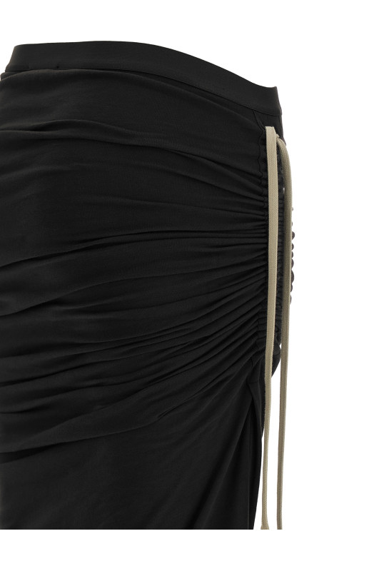 'Adjustable' skirt Moncler + Rick Owens Black