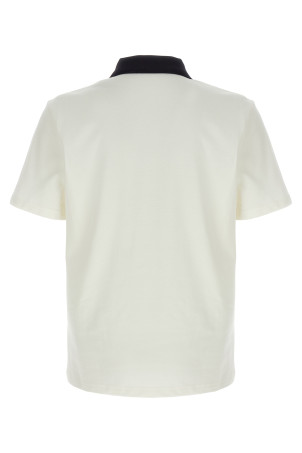 Logo embroidery polo shirt White