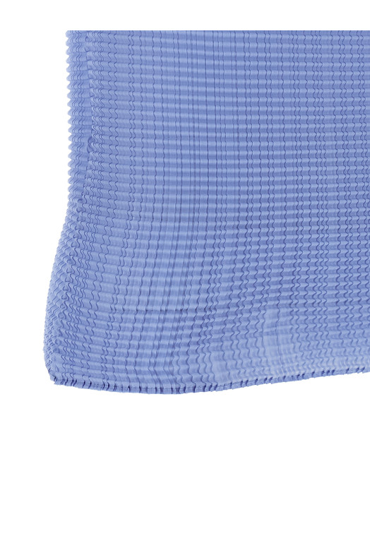 'Wooly Pleats-66' T-shirt BLUE