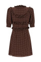 'Polka Dot Mini' dress Brown