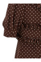 'Polka Dot Mini' dress Brown
