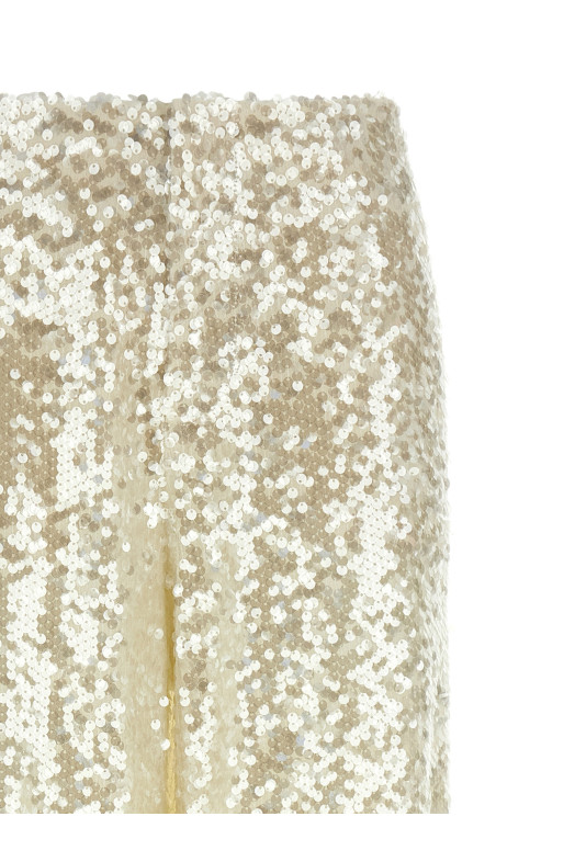 Sequin pants White