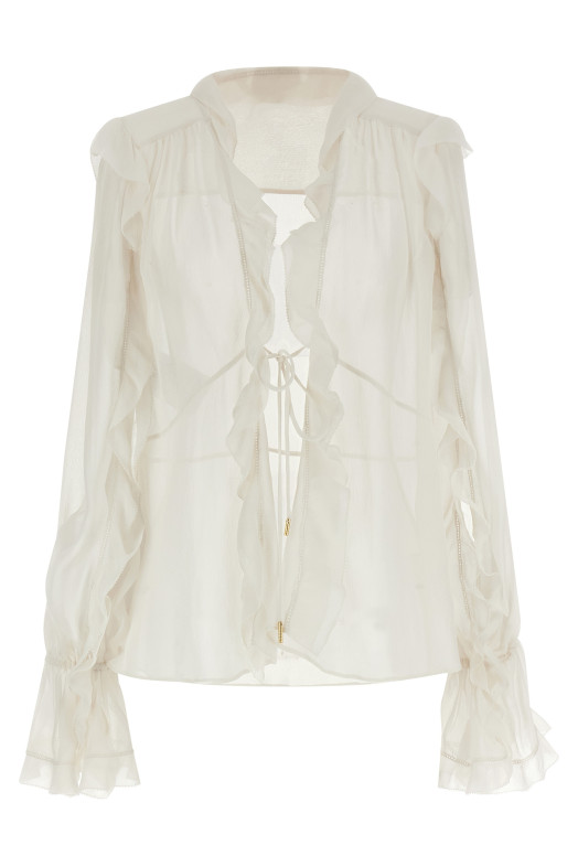 Silk blouse Beige