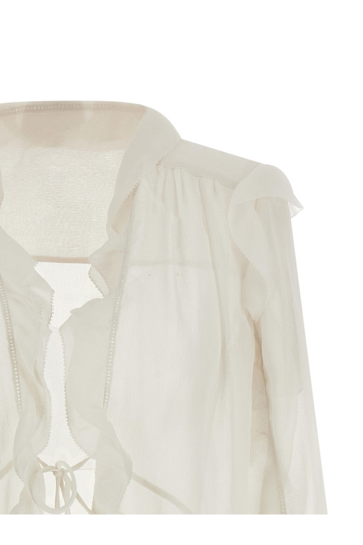 Silk blouse Beige