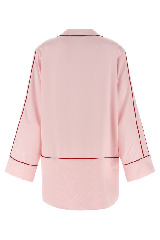 'Jacquard Satin New Roxy Pajama' shirt Pink