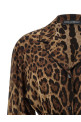 'Leopardo' pajama shirt Brown