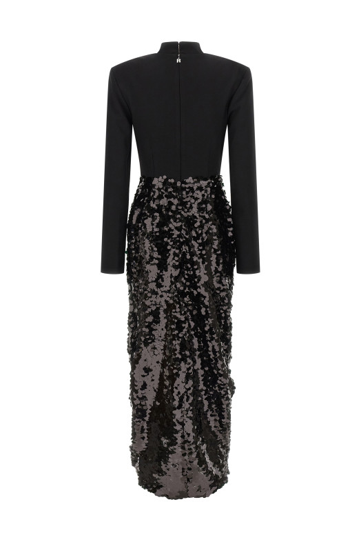 'Knotted Midi' dress Black