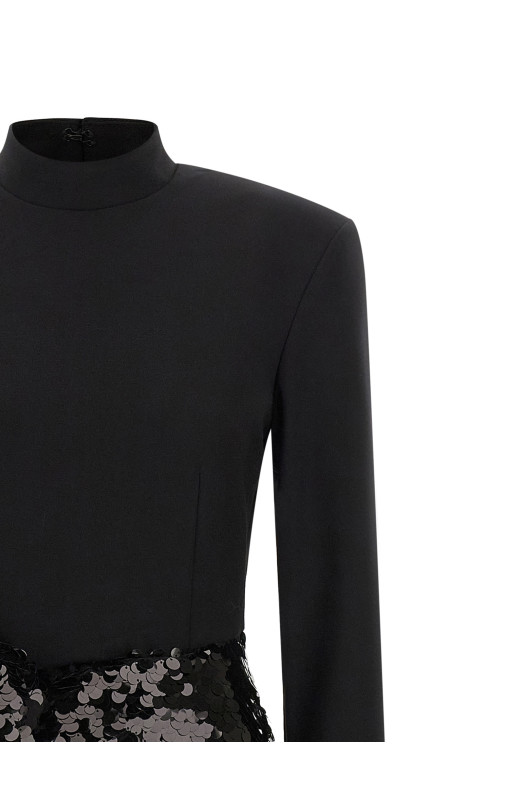 'Knotted Midi' dress Black